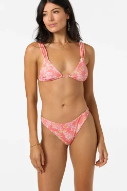 Bikini Tops^O'Neill Nayomi Floral Menorca Triangle Top - | porcelain rose