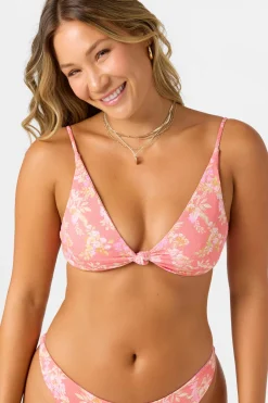 Bikini Tops^O'Neill Nayomi Floral Pismo Bralette Top - | porcelain rose