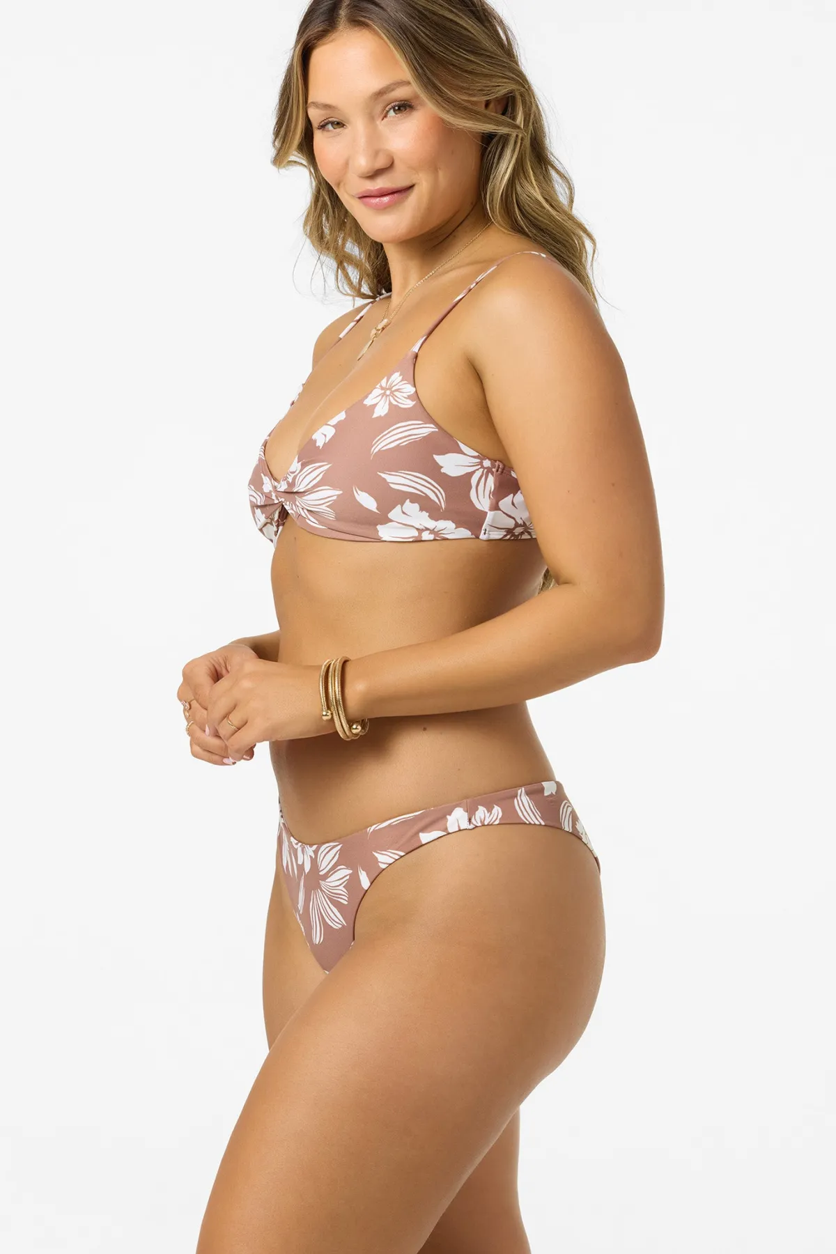 Bikini Tops^O'Neill Nomad Floral Malibu Bralette Top - | carob brown