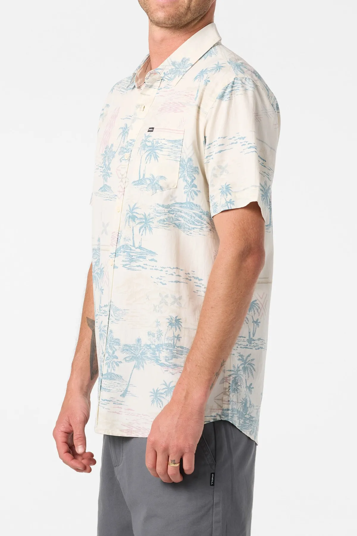 New Arrivals^O'Neill Oasis Standard Fit Shirt cream
