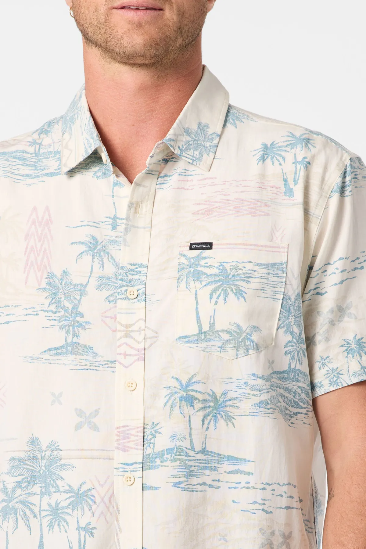 New Arrivals^O'Neill Oasis Standard Fit Shirt cream