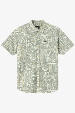 Shirts & Flannels^O'Neill Oasis Standard Woven Shirt Standard Fit Shirt - | sage