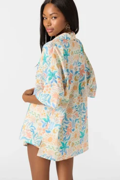 Swim Cover-Ups^O'Neill Olivia Bahia Cover-Up Shirt - | multi clr