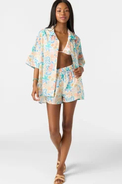 Swim Cover-Ups^O'Neill Olivia Bahia Cover-Up Shirt - | multi clr