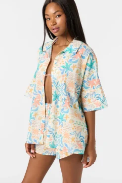 Swim Cover-Ups^O'Neill Olivia Bahia Cover-Up Shirt - | multi clr
