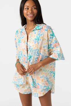 Swim Cover-Ups^O'Neill Olivia Bahia Cover-Up Shirt - | multi clr