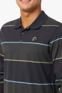 Shirts & Flannels^O'Neill O'Riginals Cassidy Ls Knit Polo Standard Fit Polo - | black