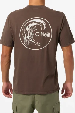 Tees & Tanks^O'Neill O'Riginals Circle Surfer Relaxed Fit Tee - | turkish coffee