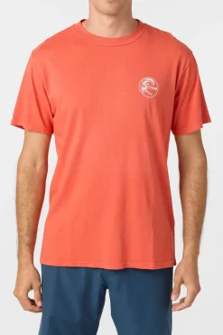 Tees & Tanks^O'Neill O'Riginals Circle Surfer Relaxed Fit Tee - | burnt sienna