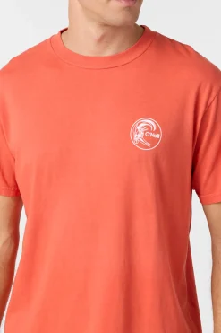 Tees & Tanks^O'Neill O'Riginals Circle Surfer Relaxed Fit Tee - | burnt sienna