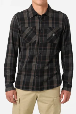 Shirts & Flannels^O'Neill O'Riginals Clashed Flannel Standard Fit Long Sleeve Shirt - | black