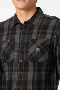 Shirts & Flannels^O'Neill O'Riginals Clashed Flannel Standard Fit Long Sleeve Shirt - | black