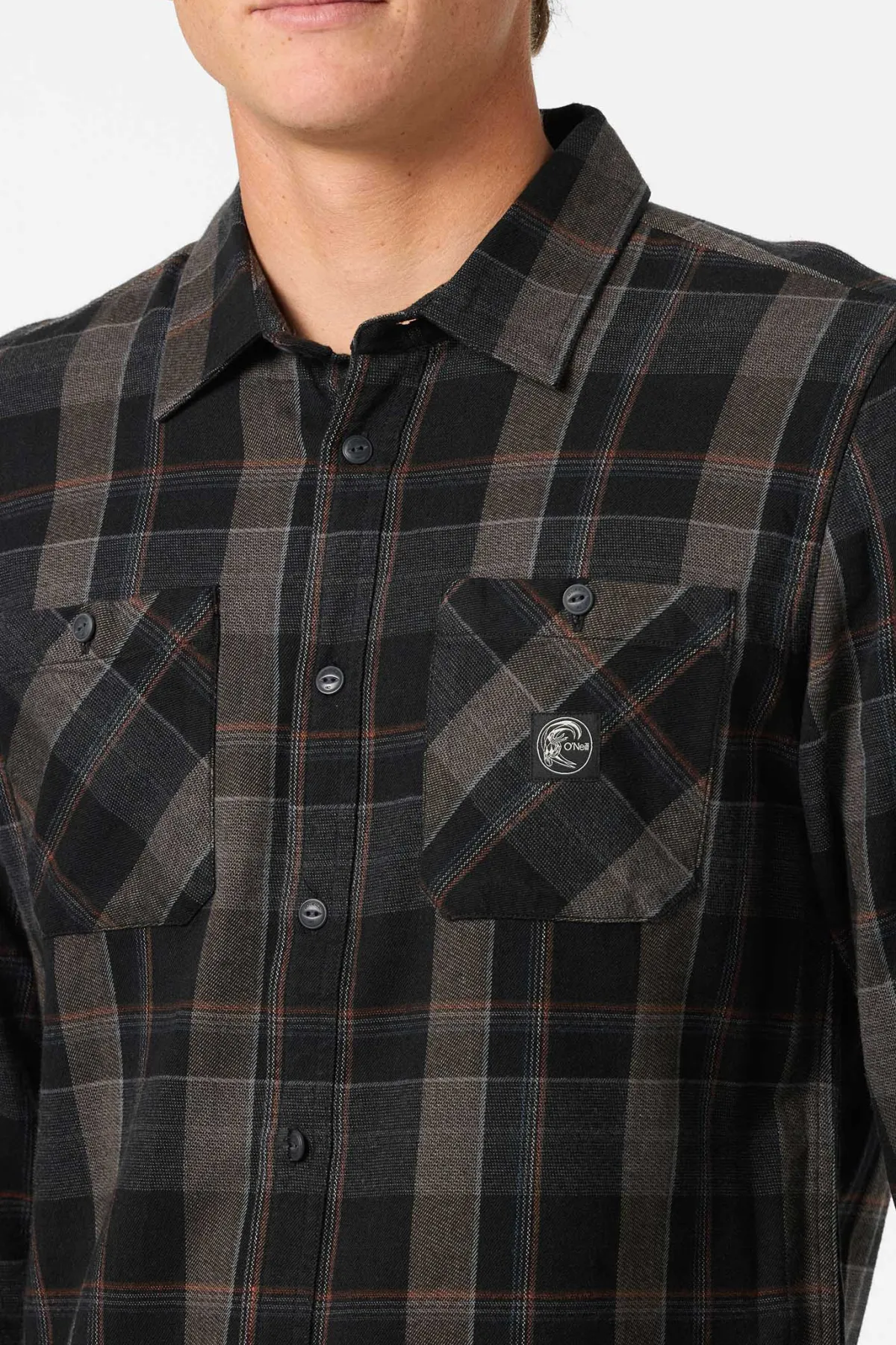 Shirts & Flannels^O'Neill O'Riginals Clashed Flannel Standard Fit Long Sleeve Shirt - | black