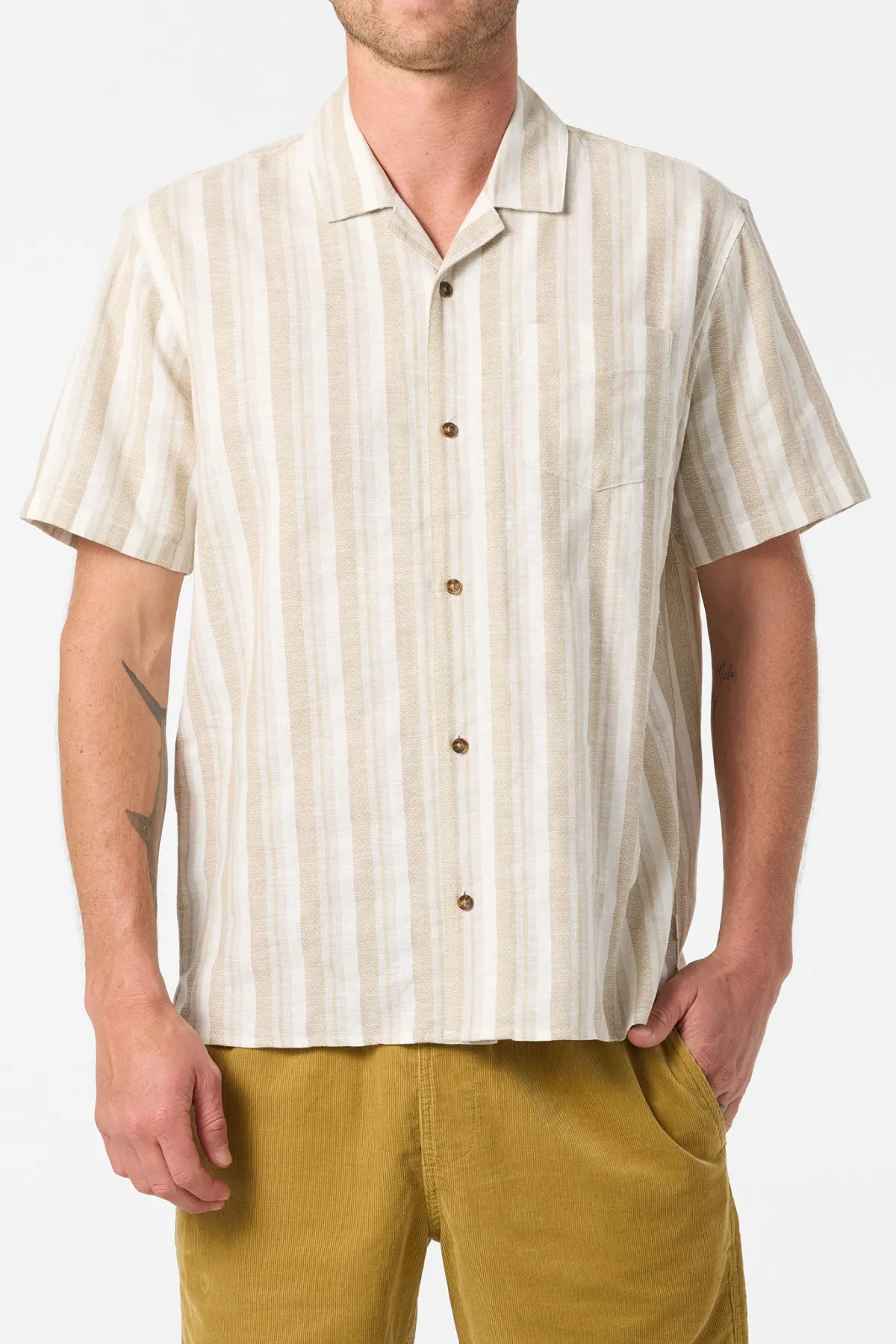 New Arrivals|Shirts & Flannels^O'Neill O'Riginals Dobby Standard Fit Shirt lt khaki