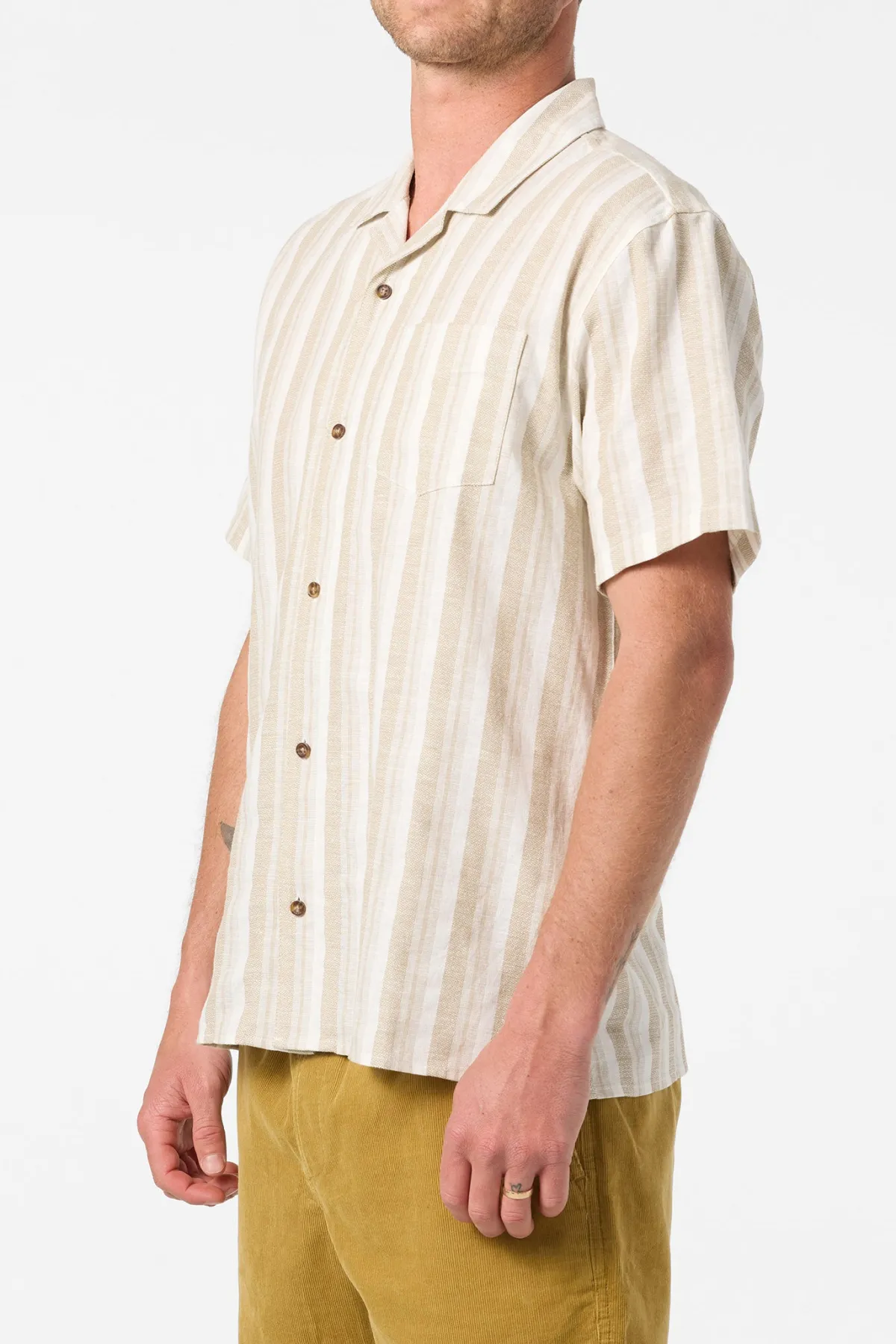 O'Riginals Collection^O'Neill O'Riginals Dobby Standard Woven Shirt Standard Fit Shirt - | lt khaki