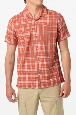 Shirts & Flannels^O'Neill O'Riginals Eco Plaid Standard Standard Fit Shirt - | baked clay