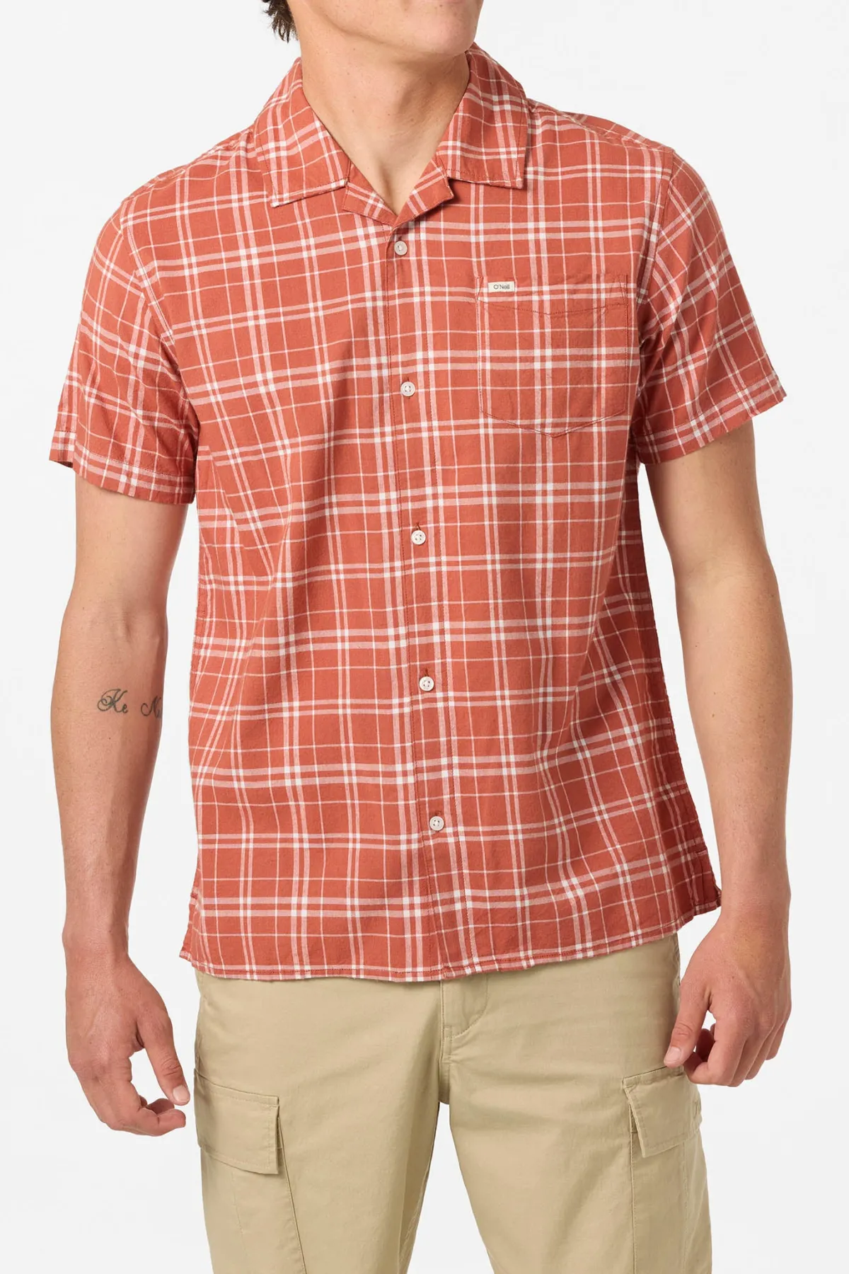 Shirts & Flannels^O'Neill O'Riginals Eco Plaid Standard Standard Fit Shirt - | baked clay