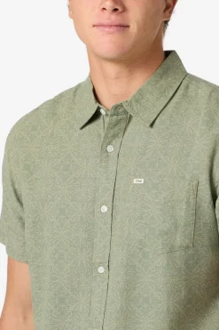Shirts & Flannels^O'Neill O'Riginals Eco Print Standard Standard Fit Shirt - | clover