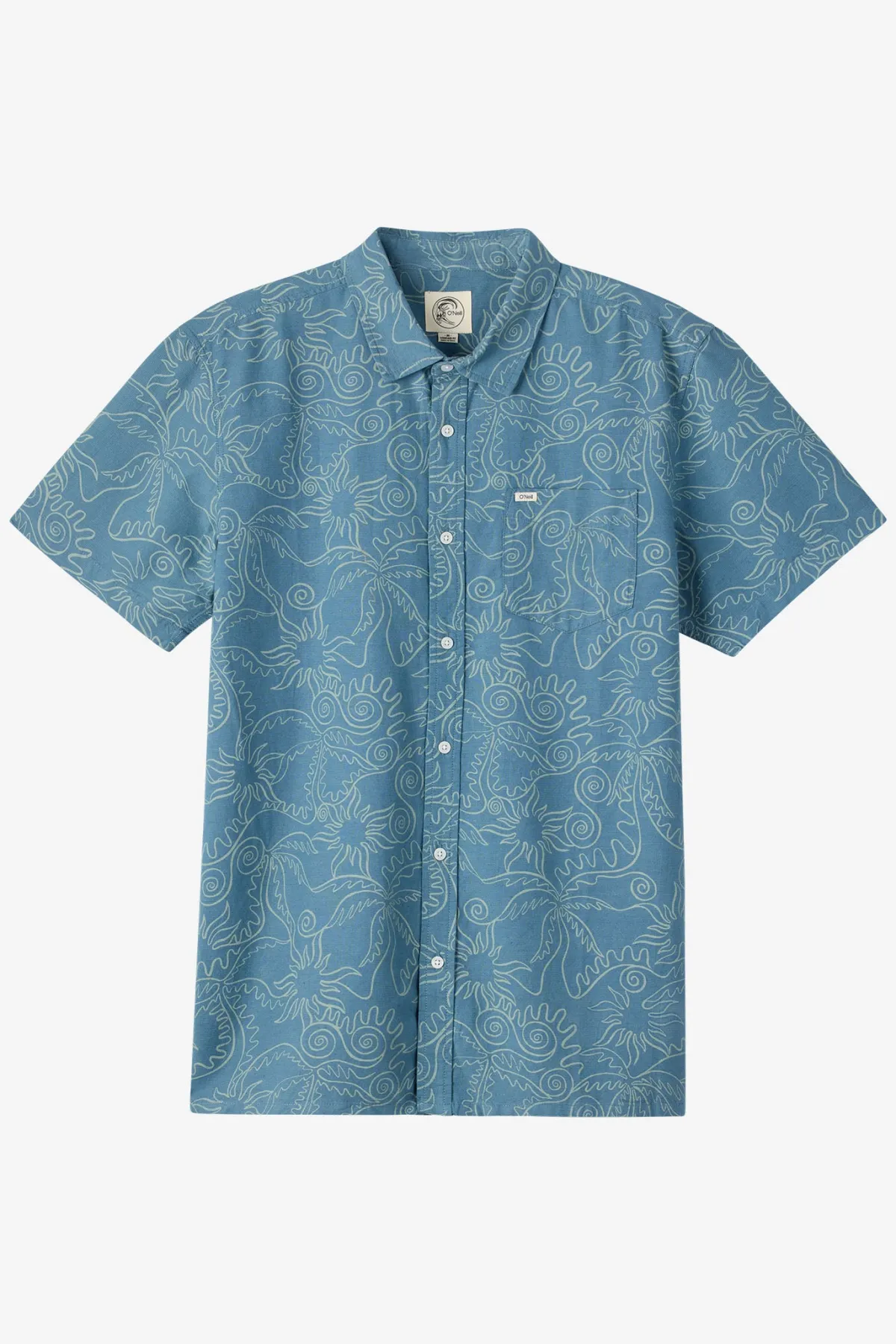 Shirts & Flannels^O'Neill O'Riginals Eco Print Standard Standard Fit Shirt - | aegean blue