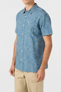 Shirts & Flannels^O'Neill O'Riginals Eco Print Standard Standard Fit Shirt - | aegean blue