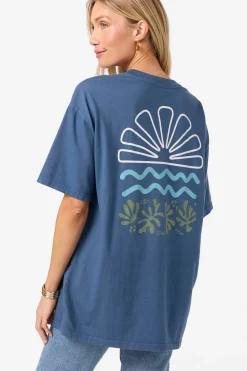 New Arrivals|Graphic Tees & Tanks^O'Neill O'Riginals Horizon Oversized Tee - | blue fusion