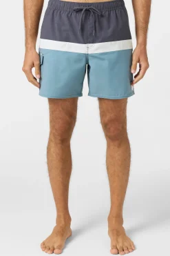 Short Length^O'Neill O'Riginals Horizon Volley 16" Swim Trunks stormy sea