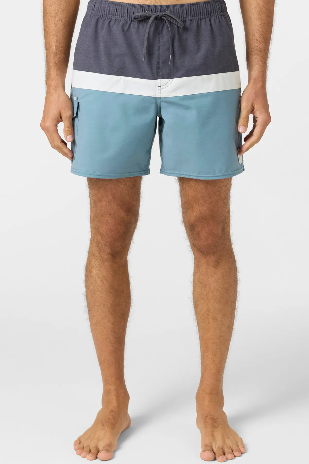 Short Length^O'Neill O'Riginals Horizon Volley 16" Swim Trunks stormy sea