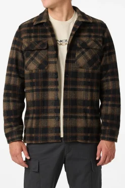 Shirts & Flannels^O'Neill O'Riginals Lux Overshirt Standard Fit Long Sleeve Shirt - | black