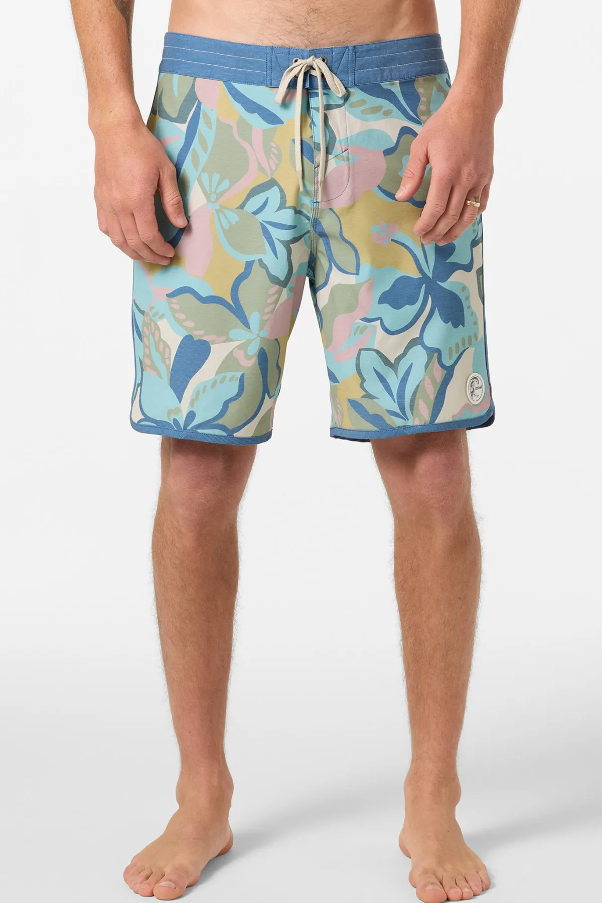 Performance|O'Riginals Collection^O'Neill O'Riginals Print Scallop 18" Boardshorts blue fusion