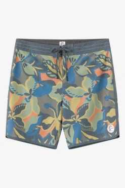 O'Riginals Collection|New Arrivals^O'Neill O'Riginals Print Scallop 18" Boardshorts dark shadow