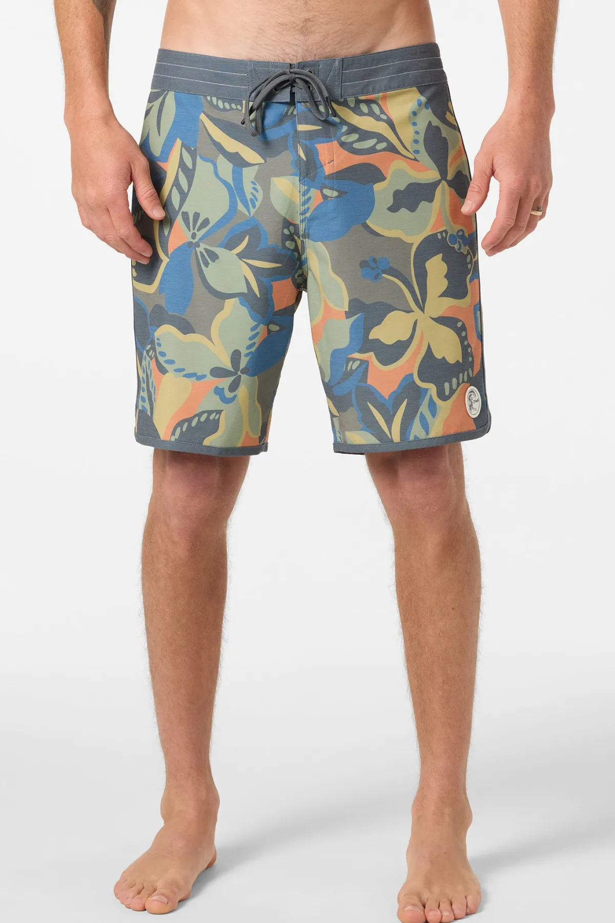O'Riginals Collection|New Arrivals^O'Neill O'Riginals Print Scallop 18" Boardshorts dark shadow