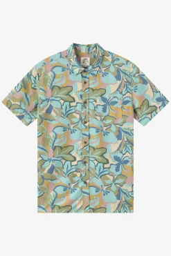 O'Riginals Collection|Shirts & Flannels^O'Neill O'Riginals Print Standard Wvn Shirt Standard Fit Shirt - | blue fusion