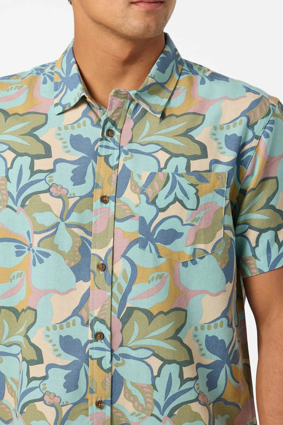 O'Riginals Collection|Shirts & Flannels^O'Neill O'Riginals Print Standard Wvn Shirt Standard Fit Shirt - | blue fusion