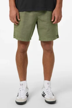 O'Riginals Collection|Shorts^O'Neill O'Riginals Shoreline Elastic Waist 18"'' Shorts - | oil green