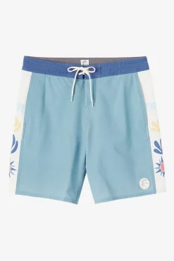 Short Length^O'Neill O'Riginals Side Panel Cruzer 18" Boardshorts - | stormy sea