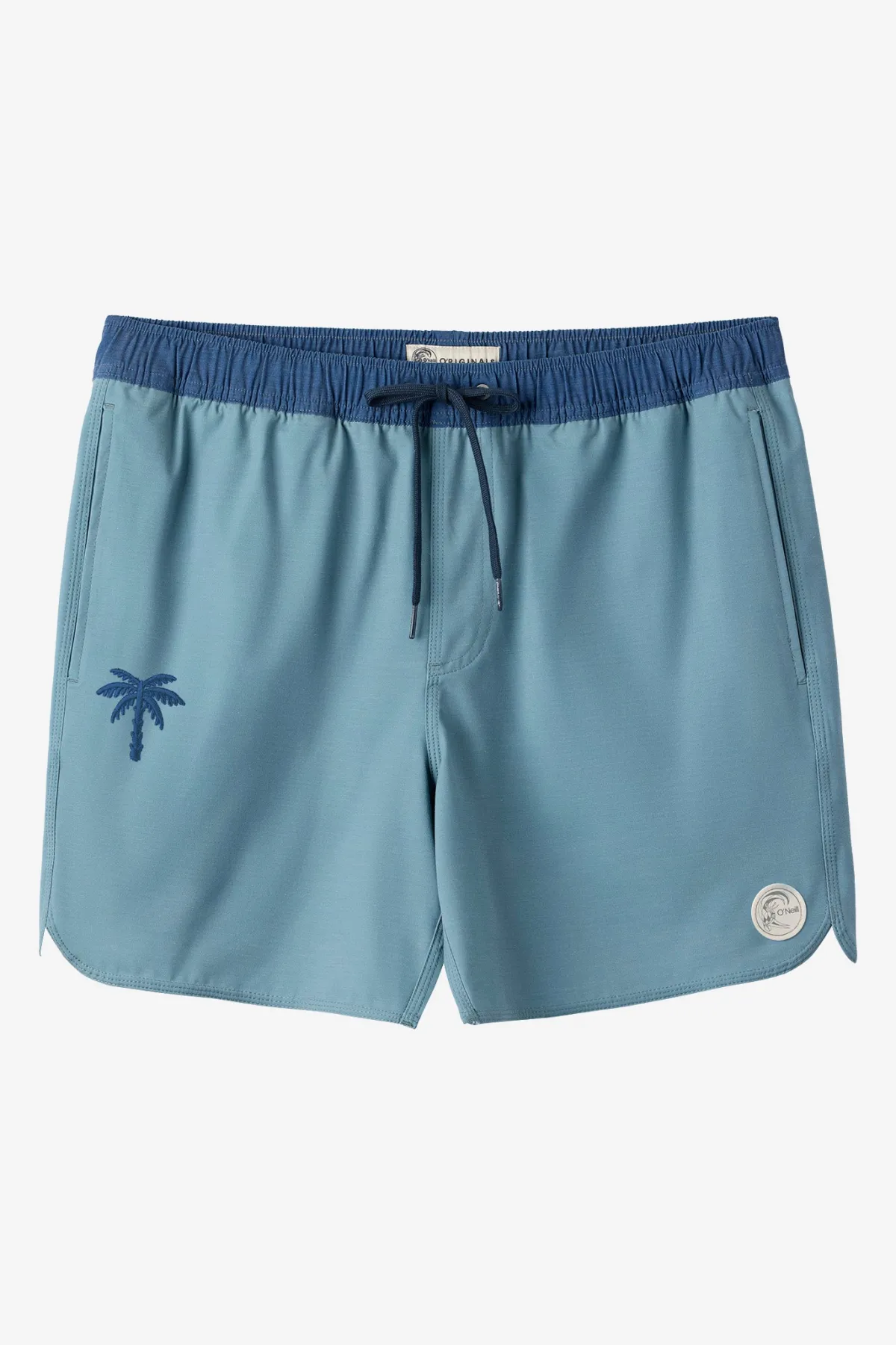 Short Length^O'Neill O'Riginals Solid Scallop 16" Swim Trunks Trunks - | stormy sea