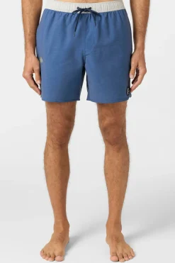 Short Length^O'Neill O'Riginals Solid Scallop Volley 16" Swim Trunks Trunks - | vn indigo