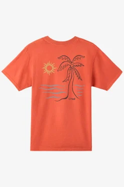 Tees & Tanks^O'Neill O'Riginals Sun Palm Relaxed Fit Tee baked clay