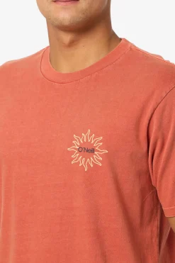Tees & Tanks^O'Neill O'Riginals Sun Palm Relaxed Fit Tee baked clay