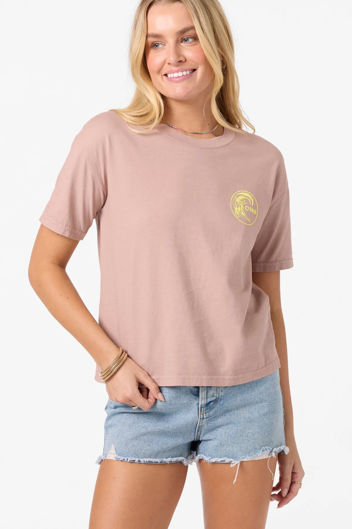 Graphic Tees & Tanks|New Arrivals^O'Neill O'Riginals Sunny State Easy Tee deauville mauve