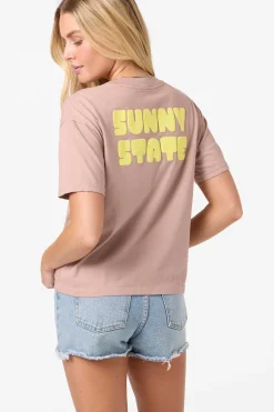 Graphic Tees & Tanks|New Arrivals^O'Neill O'Riginals Sunny State Easy Tee deauville mauve