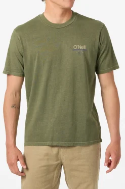 Tees & Tanks^O'Neill O'Riginals Wordmark Relaxed Fit Tee - | clover