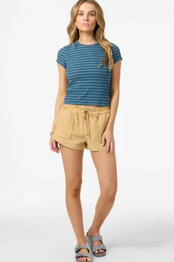 New Arrivals|Tops^O'Neill O'Riginals Yarn Dye Baby Tee - | blue fusion