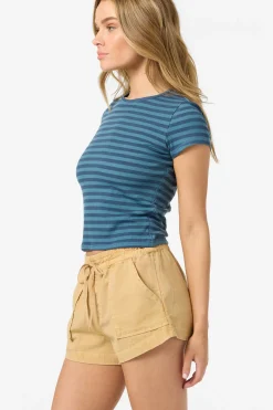 New Arrivals|Tops^O'Neill O'Riginals Yarn Dye Baby Tee - | blue fusion