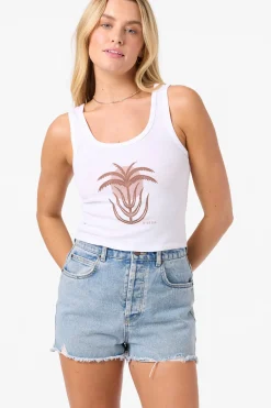 New Arrivals|Graphic Tees & Tanks^O'Neill Palm Sun Scoop Neck - | white