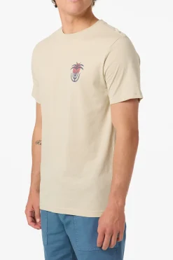 Tees & Tanks^O'Neill Palm Throne Classic Tee Standard Fit Tee - | lt khaki