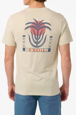 Tees & Tanks^O'Neill Palm Throne Classic Tee Standard Fit Tee - | lt khaki