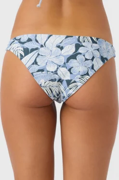 Bikini Bottoms^O'Neill Palmetto Floral Stripe Rockley Revo Medium Bottoms - | multi clr