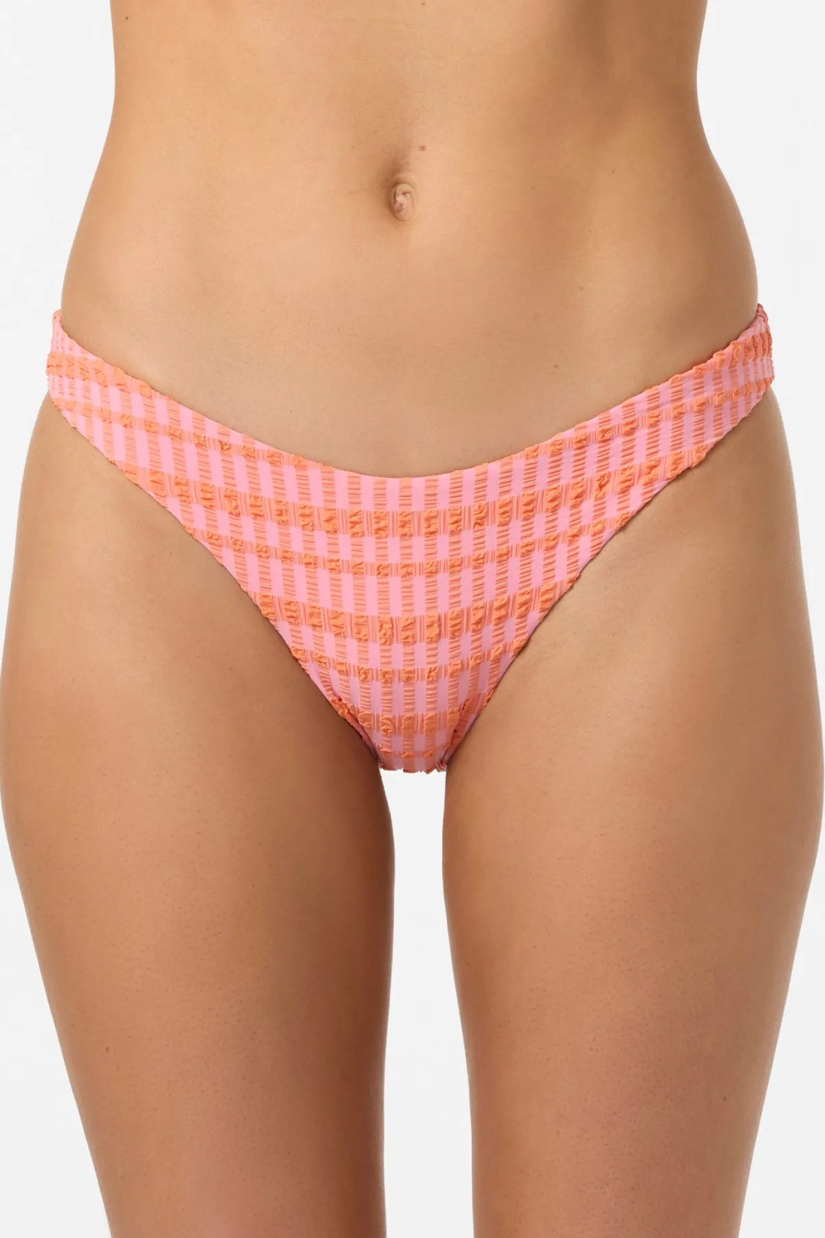 Bikini Bottoms^O'Neill Paradise Plaid Rockley Medium Bottoms - | sachet pink