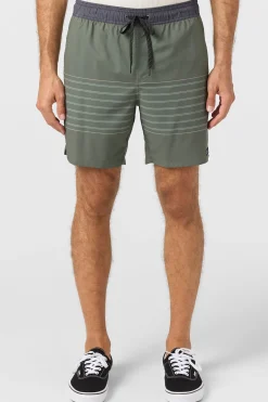 Shorts^O'Neill Perform Light Lined Elastic Waist 17" Hybrid Shorts - | dark olive